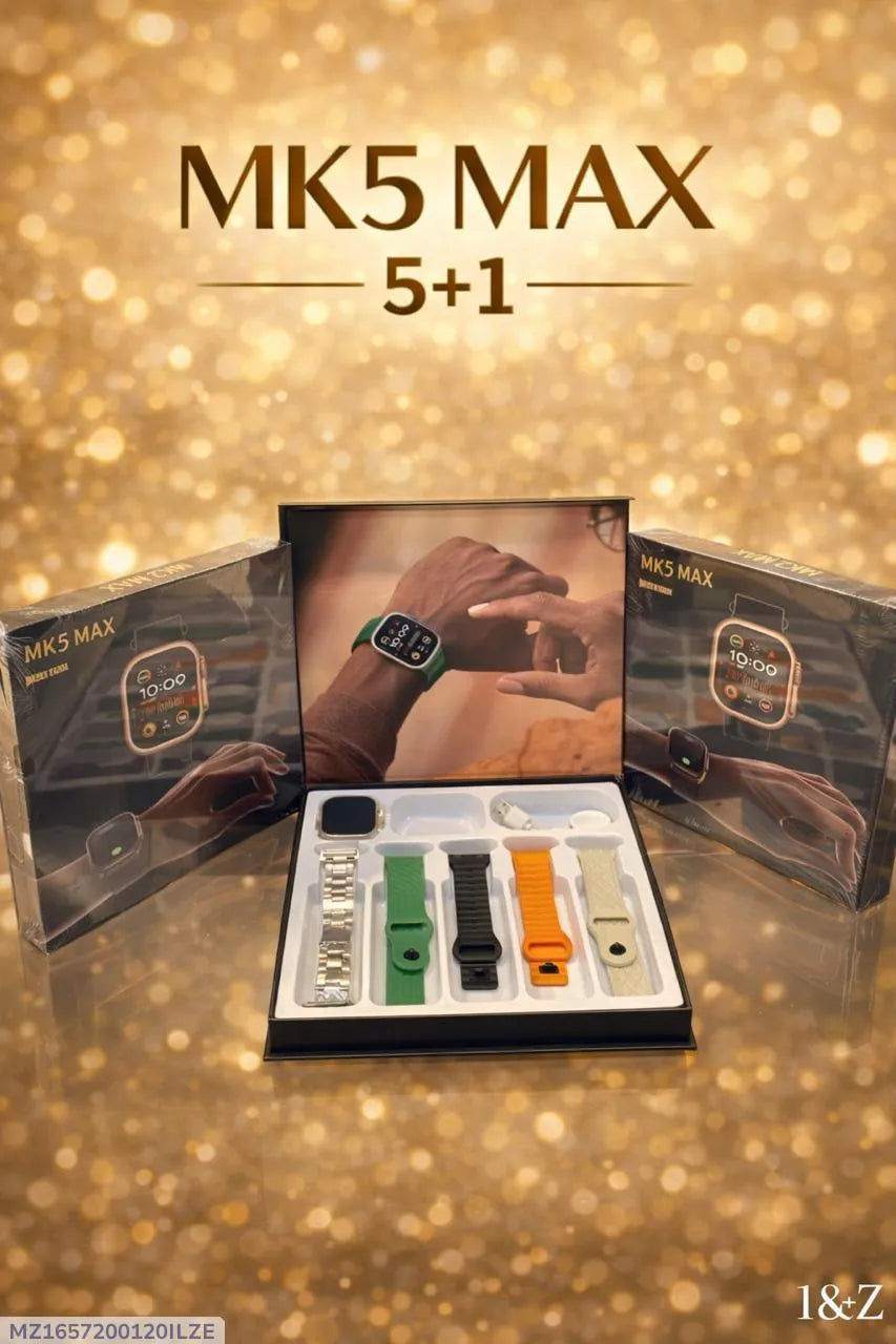 ⌚ MK5 MAX Smart Watch 5+1 Set
