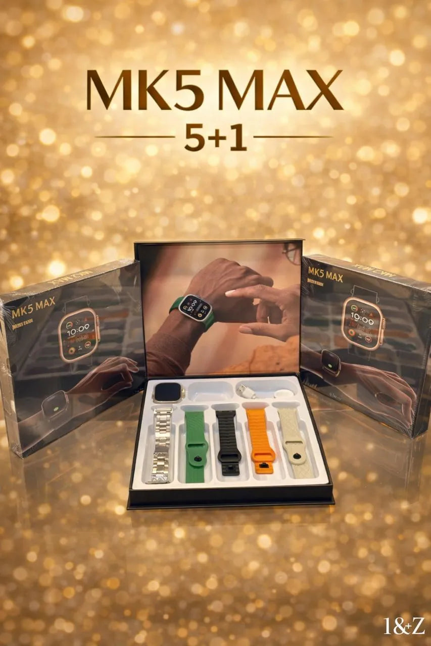 ⌚ MK5 MAX Smart Watch 5+1 Set